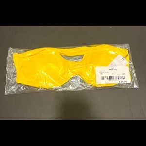 Yellow bikini top with removable pads New in packaging with tags shade n shore